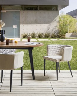 Zestaw 2 krzeseł ogrodowych LIMASSON Beżowy