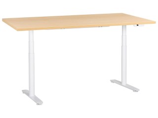 Biurko regulowane elektrycznie DESTINAS Jasny brąz/ biały 180 cm 72 cm