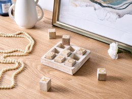 Gra w kółko i krzyżyk ASJUT Drewno mango Beżowy