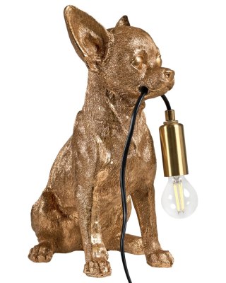 Lampa stołowa Pies ROCCO Złoty