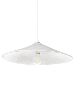 Lampa wisząca PORONGOS Papier-mâché Biały