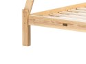 Łóżko dziecięce Tipi Drewno sosnowe DEVAY 90 x 200 cm Jasnobrązowy