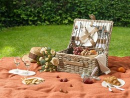 Kosz piknikowy CLEMENTINE Plecionka Naturalny