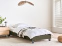 Łóżko bez zagłówka Boucle ROANNE 90 x 200 cm Ciemnozielony