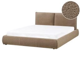 Łóżko Boucle VINAY 160 x 200 cm Brązowy