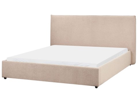 Łóżko wodne Boucle LAVAUR 160 x 200 cm Beżowoszary