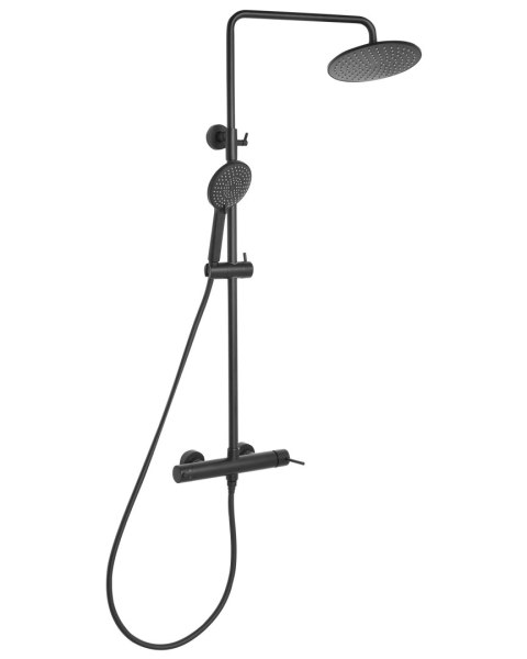 Kolumna prysznicowa z deszczownicą PUYEHUE Czarny