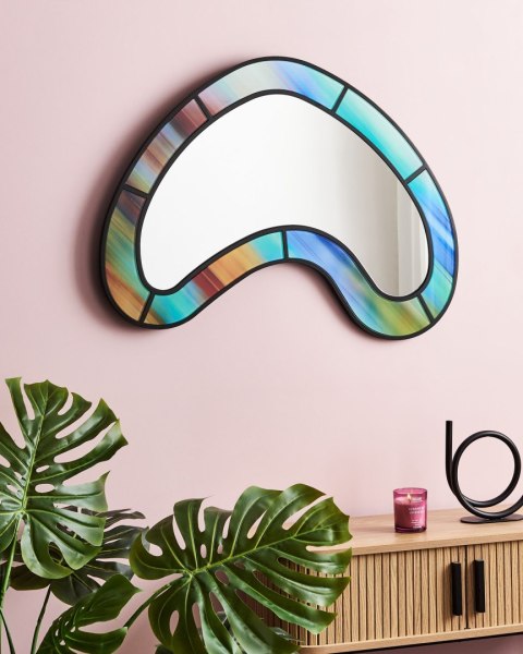 Lustro ścienne BOUVRON 80 cm 60 cm Kolorowy