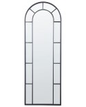 Lustro ścienne CROSSES 60 cm 170 cm Metal Czarny