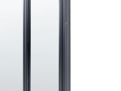 Lustro ścienne CROSSES 60 cm 170 cm Metal Czarny