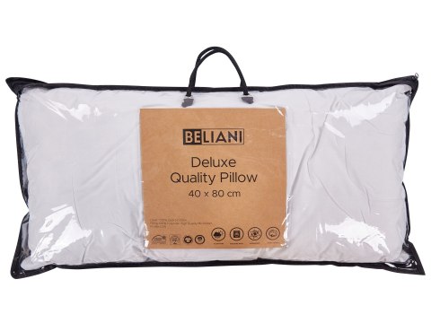 Poduszka PELISTER Niska Mikrofibra 40 x 80 cm Biały