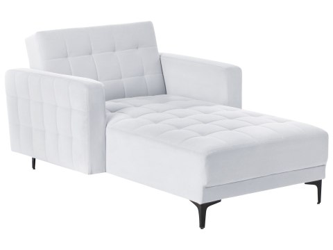 Szezlong ABERDEEN Welur Jasnoszary