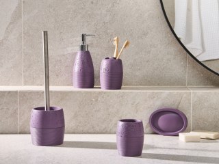 Zestaw akcesoriów łazienkowych 5 elementów YARAPA Purpurowy