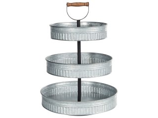 3-poziomowa patera na ciasto KOUIGN Srebrny