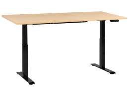 Biurko regulowane elektrycznie DESTINES Czarny/ jasny brąz 180 cm 72 cm