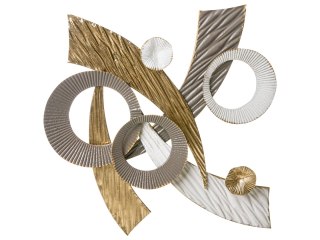 Dekoracja ścienna FENIT Metal 54 cm Złoty