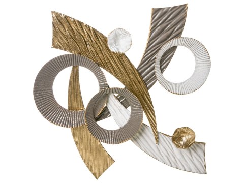 Dekoracja ścienna FENIT Metal 54 cm Złoty