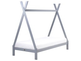 Łóżko dziecięce Tipi Drewno sosnowe DEVAY 90 x 200 cm Szary