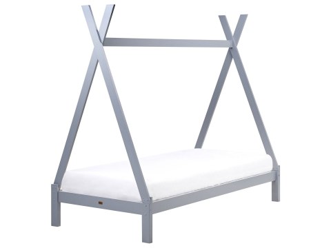 Łóżko dziecięce Tipi Drewno sosnowe DEVAY 90 x 200 cm Szary