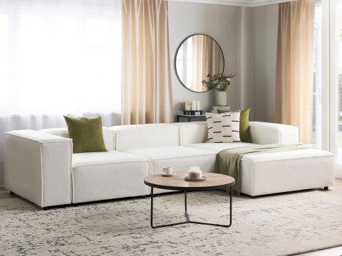 Szezlong lewostronny ARDAL Boucle Złamana biel