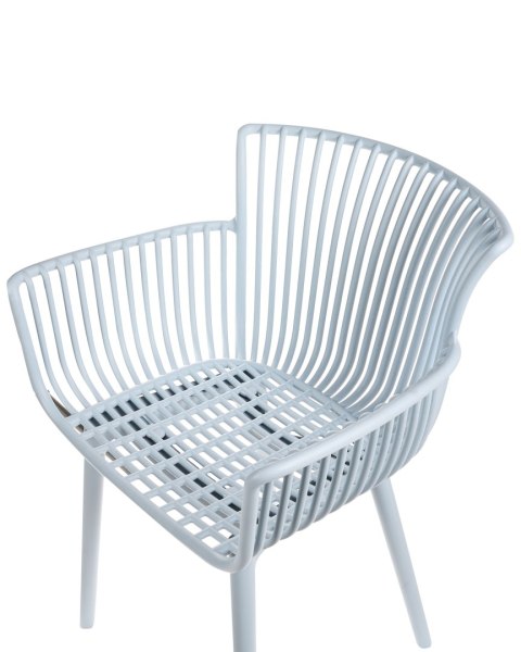 Zestaw 4 krzeseł ogrodowych PESARO Błękitny