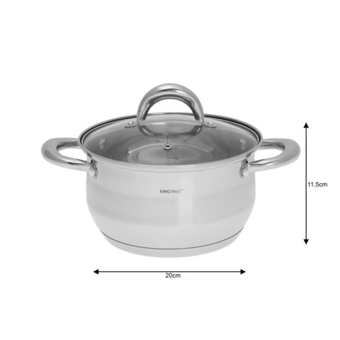  Komplet Garnków Stalowych 12 Elementów Kinghoff Kh-1098 Lumarko!