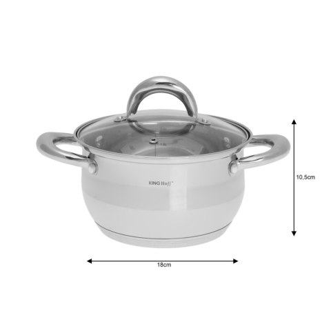  Komplet Garnków Stalowych 12 Elementów Kinghoff Kh-1098 Lumarko!