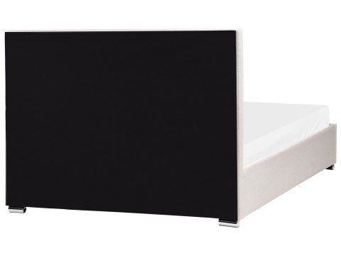 Łóżko z pojemnikiem ROUEN 140 x 200 cm Jasnobeżowy