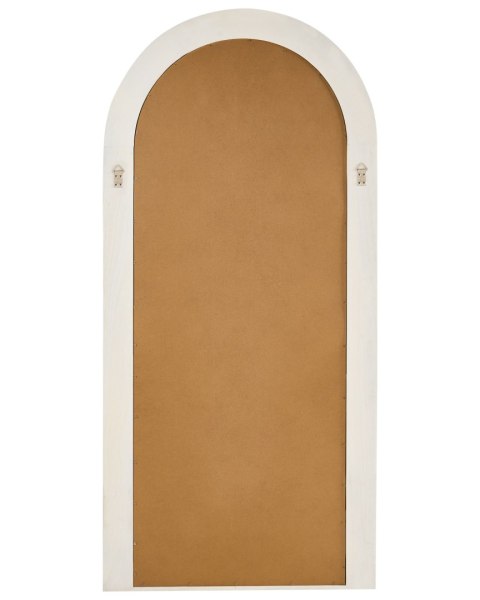 Lustro ścienne DIJON 80 cm 170 cm Drewno Złamana biel
