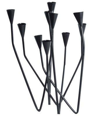 Świecznik MATOSINHOS Metal 54 cm Czarny