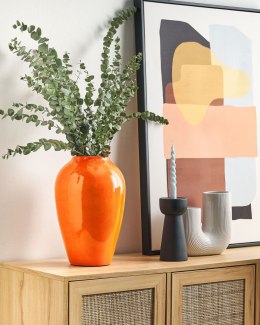 Wazon na kwiaty TERRASA Ceramika 39 cm Pomarańczowy