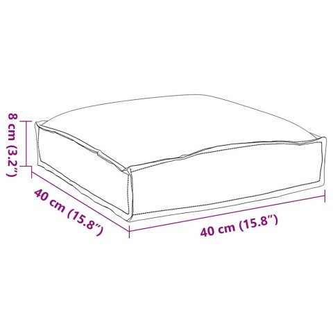 Poduszki na paletach 4 szt. Kremowe 40x40x8 cm Materiał Oxford Lumarko!