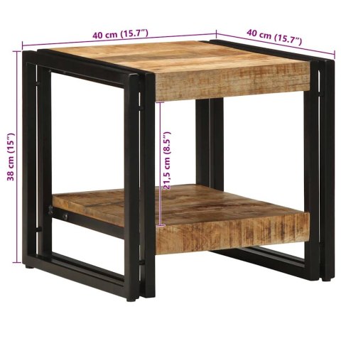 Stolik kawowy vidaXL 40x50x38 cm z litego drewna mango Lumarko!