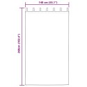 Zasłony z zasłonami 2 pcs Antracytowy 260 x 140 cm Poliester Lumarko!
