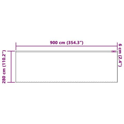 Zasłony z zasłonami Kwiatowy Biały 900 x 280 cm Poliester Lumarko!