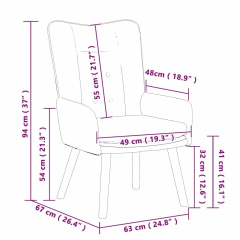 Fotel relaksacyjny ciemnoszary materiał Lumarko!