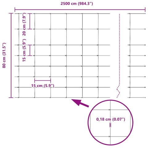 Ogrodzenie 0,8 x 25 m z ocynkowanej stali Lumarko!