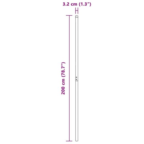 Słupki ogrodzeniowe 12 pcs Srebrny 200 cm Lumarko!