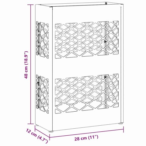 Stojak na parasol Lattice Biały 28 x 12 x 41 cm Stal Lumarko!