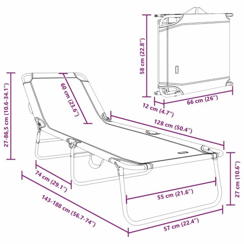 Kładź się wygodnie na niebieskim, składanym leżaku od z materiału Oxford 600D. Lumarko!