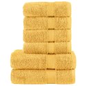 6-częściowy zestaw ręczników premium SOLUND, złoty, 600 g/cm²