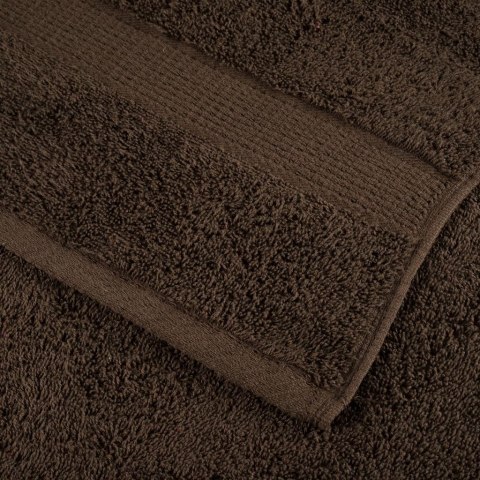 VidaXL Ręczniki premium, SOLUND, 2 szt., brązowe, 100x150 cm, 600 g/m²