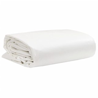 VidaXL Plandeka, biała, 6x8 m, 650 g/m²