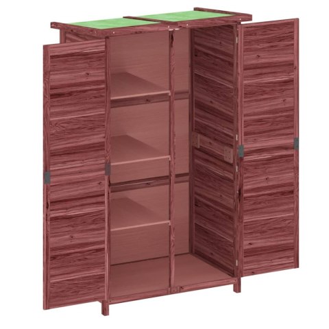 Ogrodowa szopa na narzędzia, kolor mokki, 83x57x140 cm, sosnowa