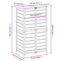 Ogrodowa szopa na narzędzia, kolor mokki, 83x57x140 cm, sosnowa