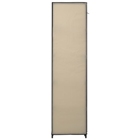 Składane szafy, 2 szt., kremowe, 110 x 45 x 175 cm, tkanina