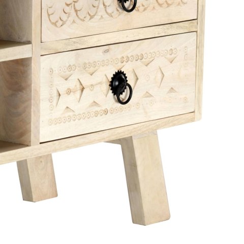 Szafka pod TV, 110 x 30 x 44 cm, lite drewno mango