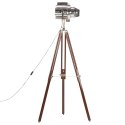 Lampa podłogowa na trójnogu, lite drewno mango, 180 cm