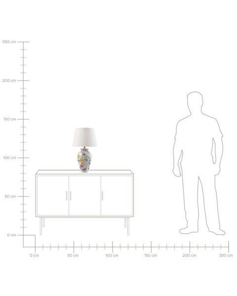 Lampa stołowa ACROSSO Porcelana Biały