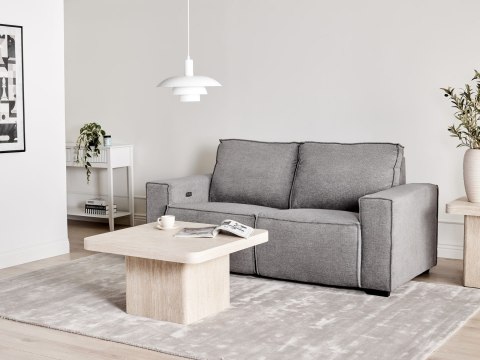 Sofa z elektryczną funkcją relaksu dla 2 osób NUKARI Szary